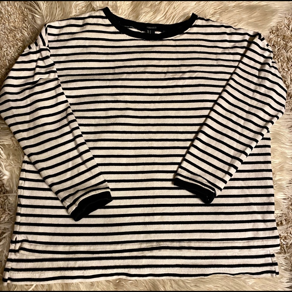 Oversized striped sweater